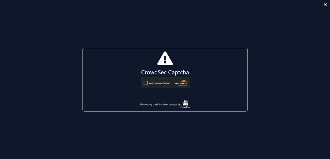 Système de captcha CrowdSec